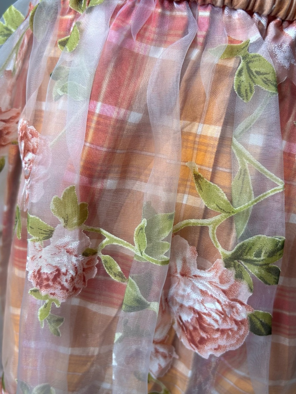 Authentic Vintage Liz Lisa Plaid Rose Corset Dress Japanese Doll style Coquette - Picture 8 of 14